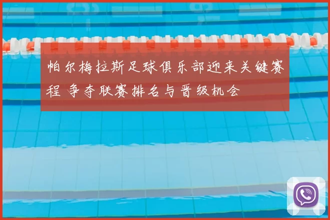 帕尔梅拉斯足球俱乐部迎来关键赛程 争夺联赛排名与晋级机会